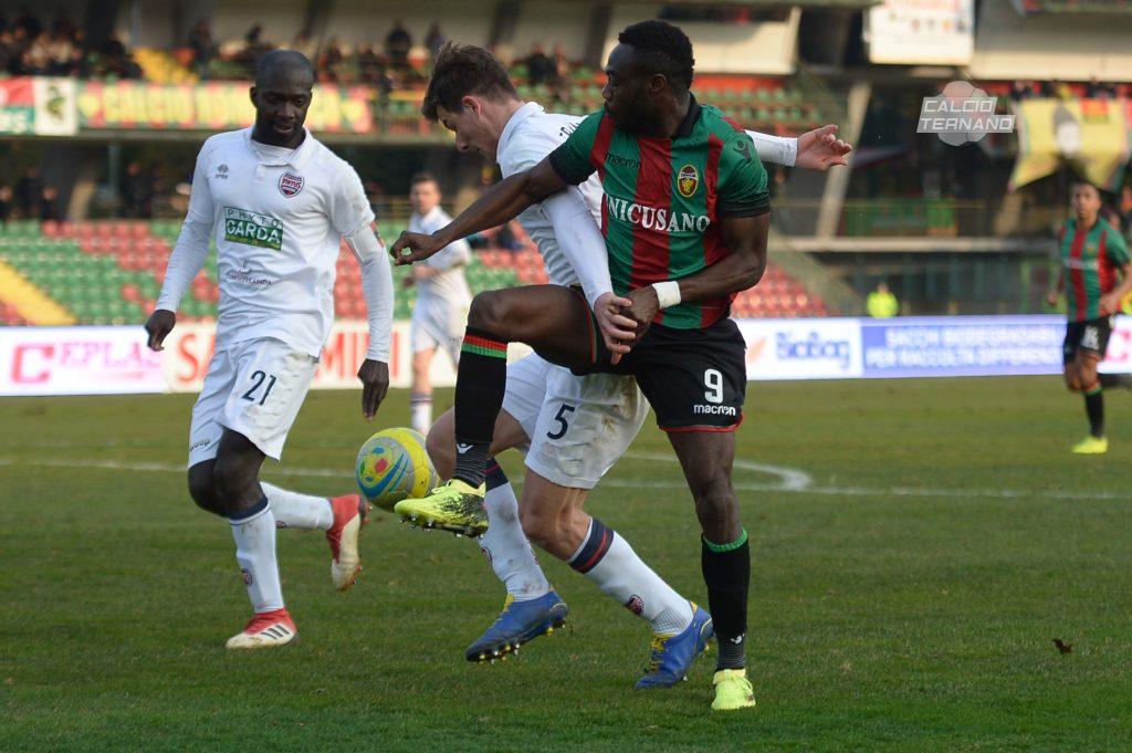 Boateng in azione con la Ternana