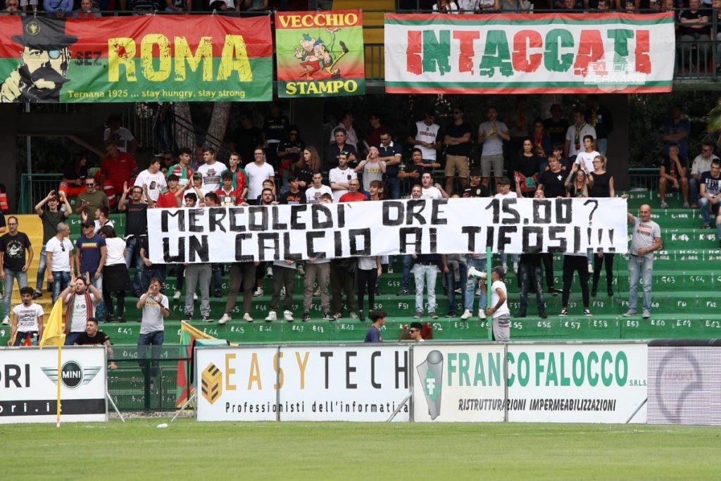 Ternana-Reggina, multata la società amaranto
