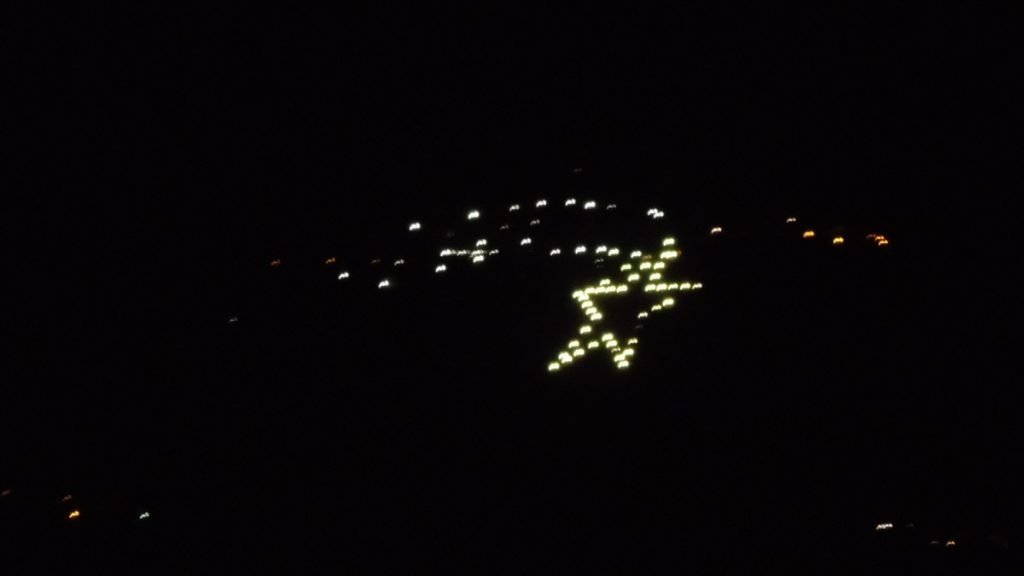 Ternana-Casertana, contemporaneità con l'accensione della stella di Miranda