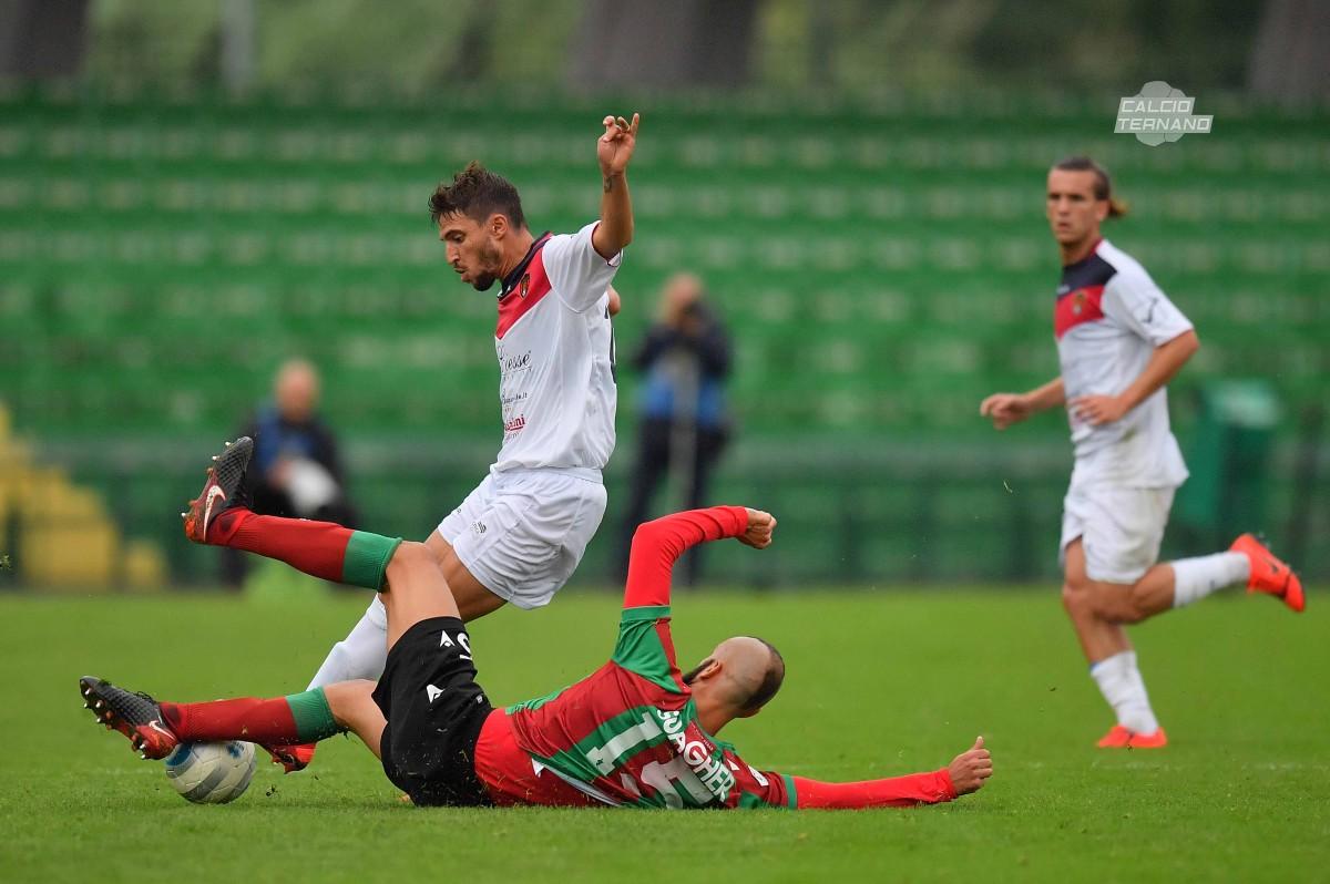 Contrasto tra Suager e un giocatore del picerno