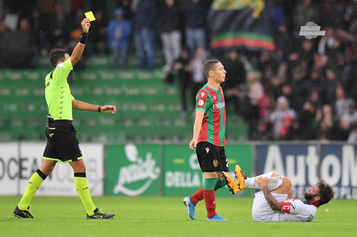 Ternana-Paganese, squalificato Fabrizio Paghera