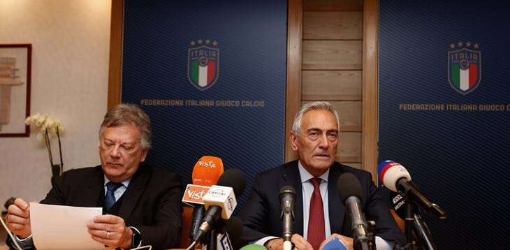 il presidente gravina della federcalcio