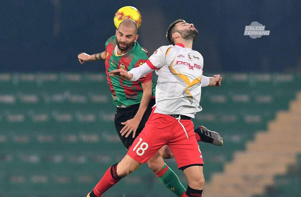 Proietti durante la partita Ternana-Turris