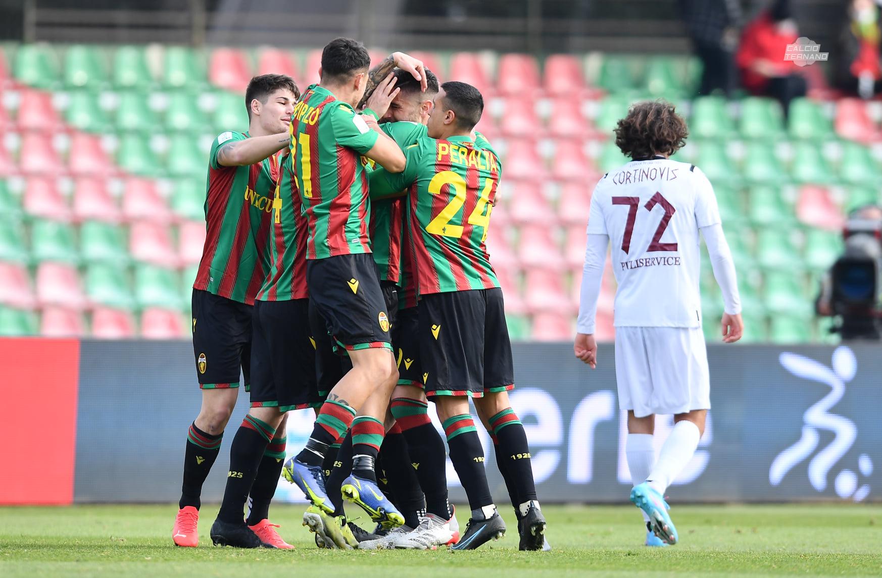 Ternana-Reggina gol Pettinari - Foto Luca Pagliaricci Ternana-Reggina gol Pettinari