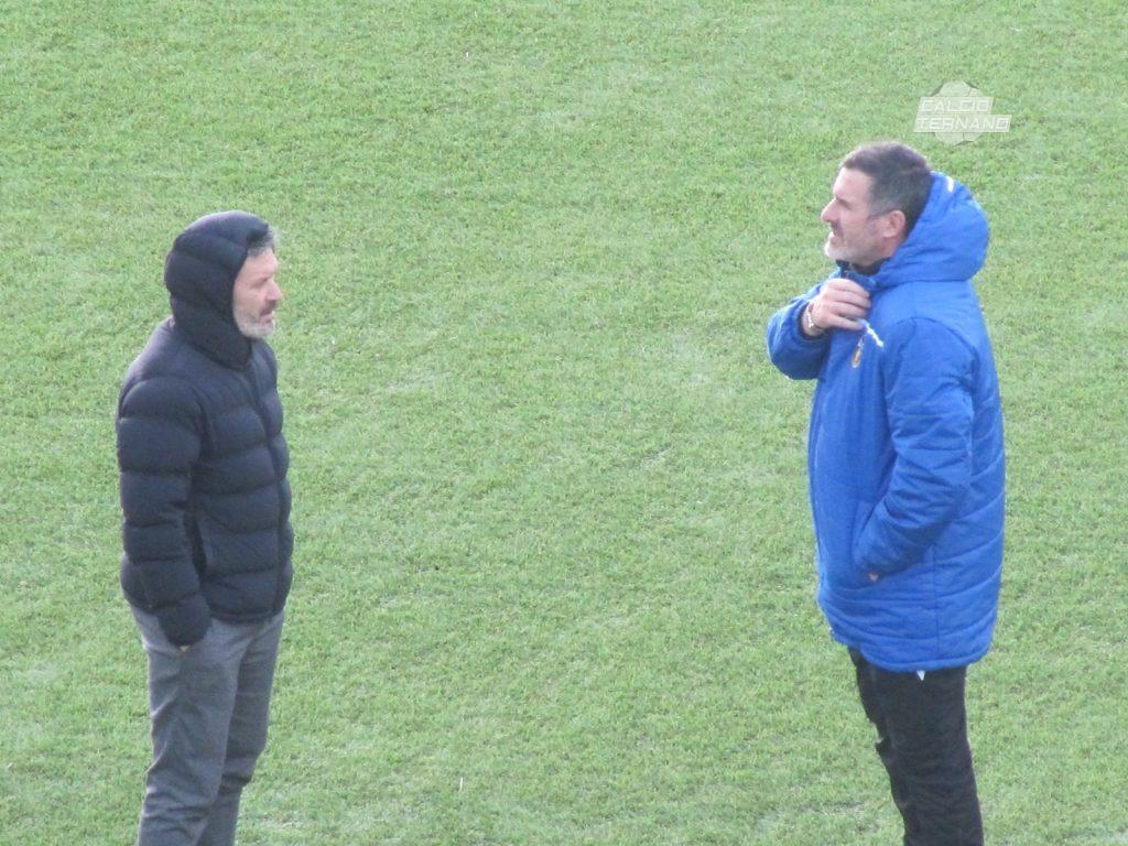 leone e lucarelli agli allenamenti