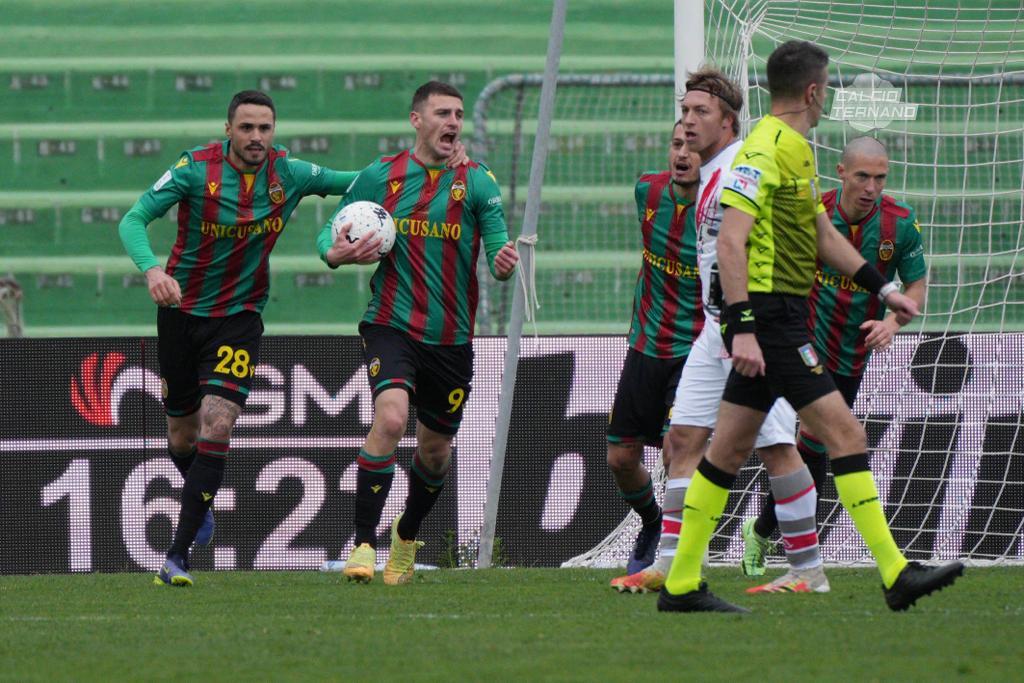 Ternana-Cremonese gol Simone Mazzocchi