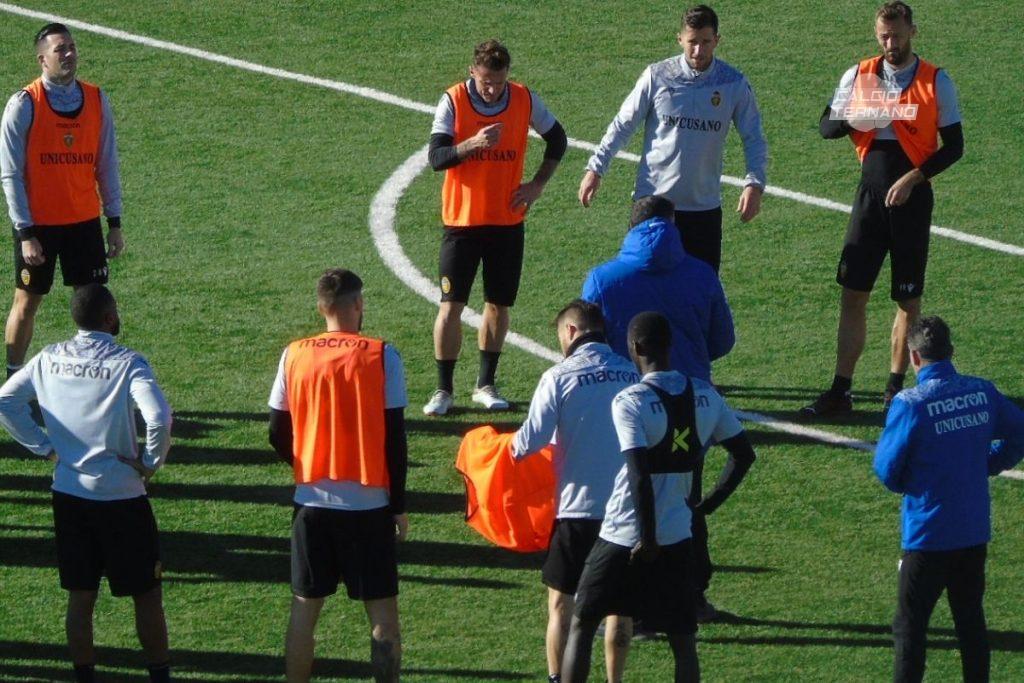 ternana allenamento