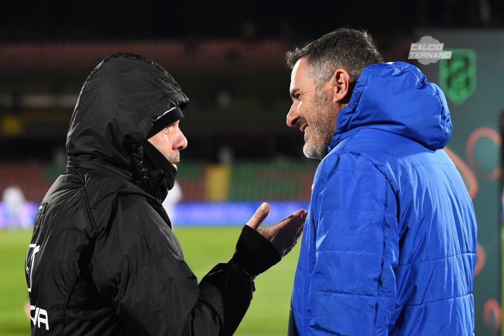 Ternana-Pordenone Tedino e Lucarelli