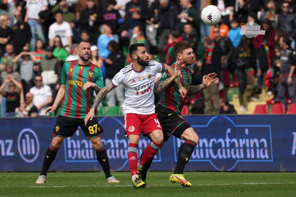 Ternana-Alessandria Martella e Celli