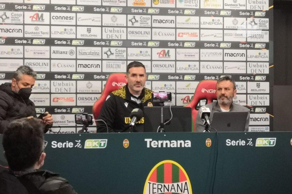 lucarelli leone conferenza stampa ternana-cosenza