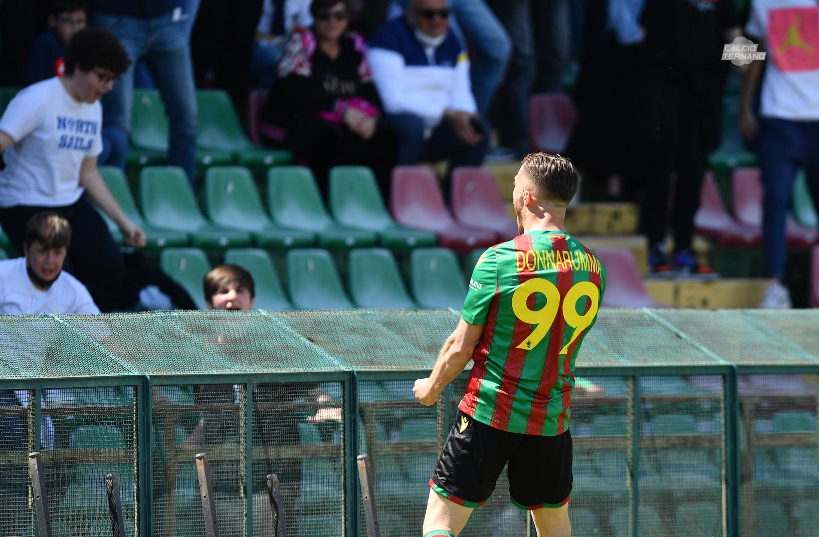 Ternana-Perugia Donnarumma gol