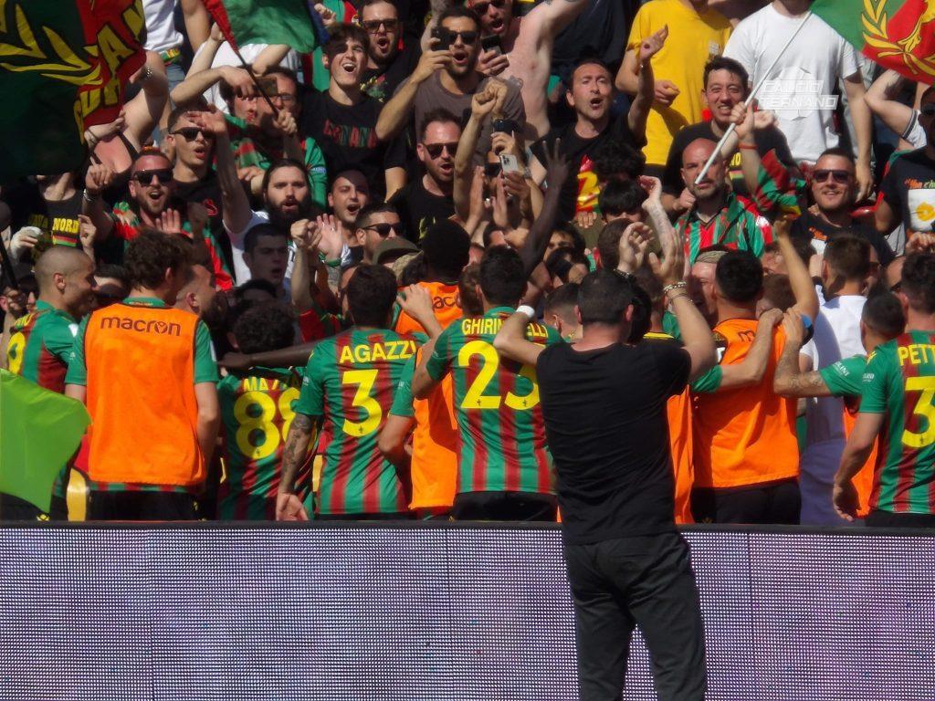 Ternana-Perugia esultanza finale