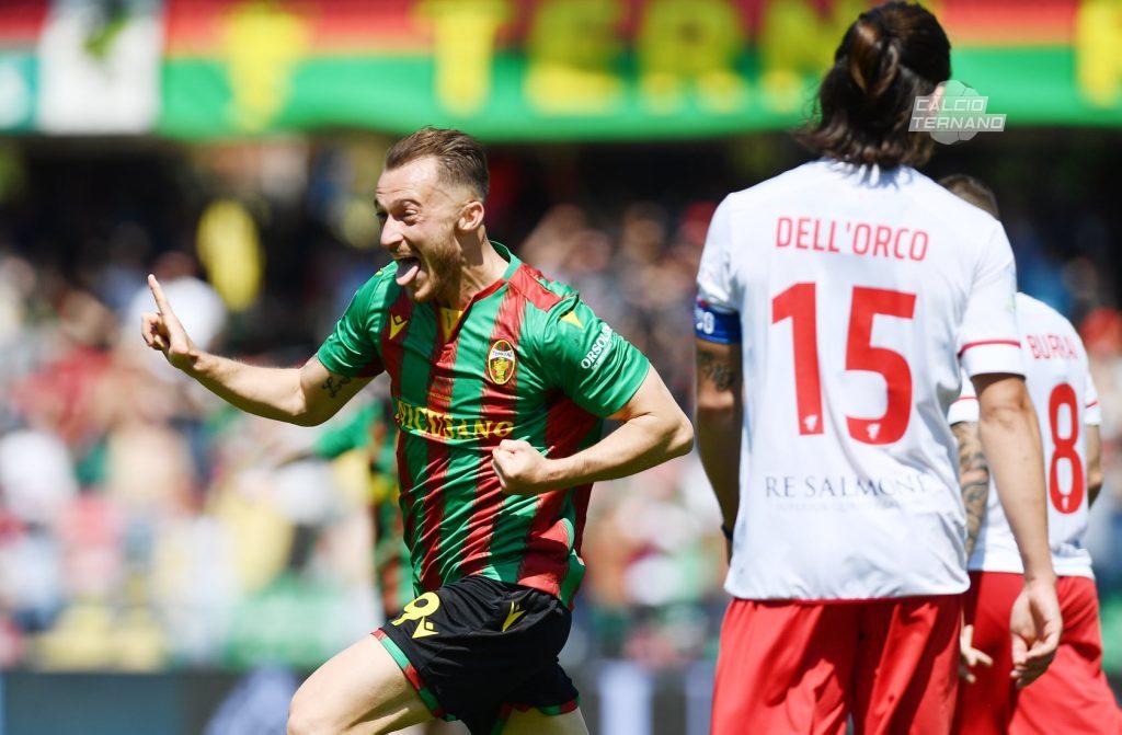 Ternana-Perugia Donnarumma gol