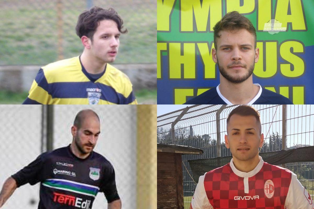 Argenti, Giubila, Falocco (foto Montefranco) e Nita (foto da twitter) Argenti Giubila Falocco e Nita