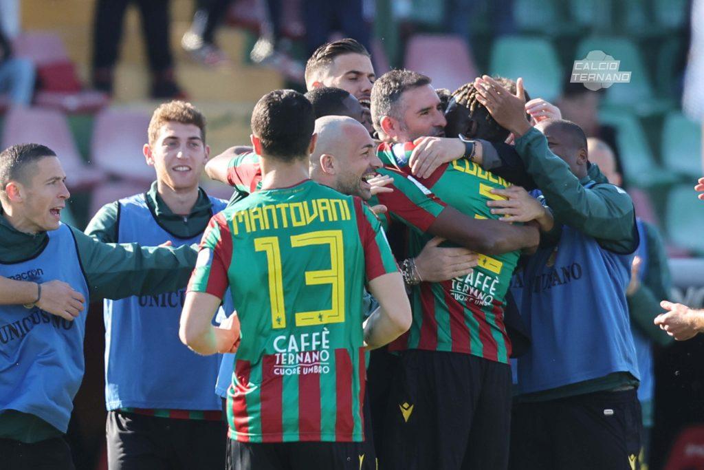 Ternana-Benevento esultanza Coulibaly - foto Luca Marchetti