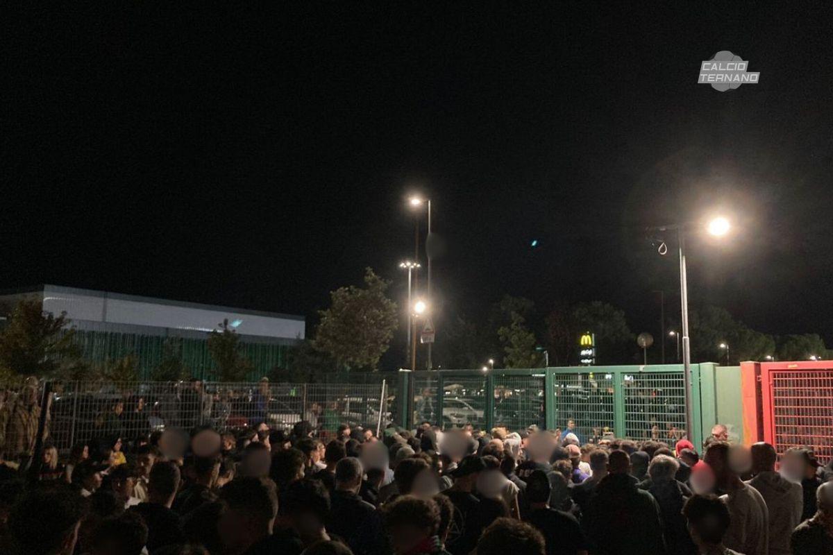 Ternana-Pineto contestazione