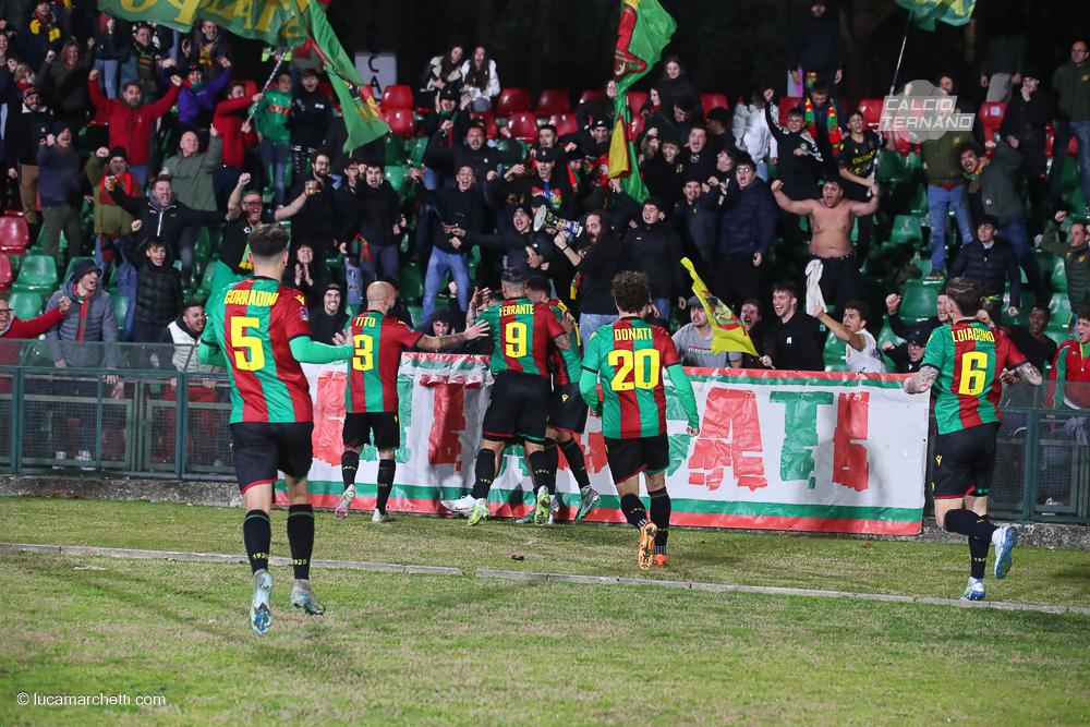 Ternana-Gubbio esultanza